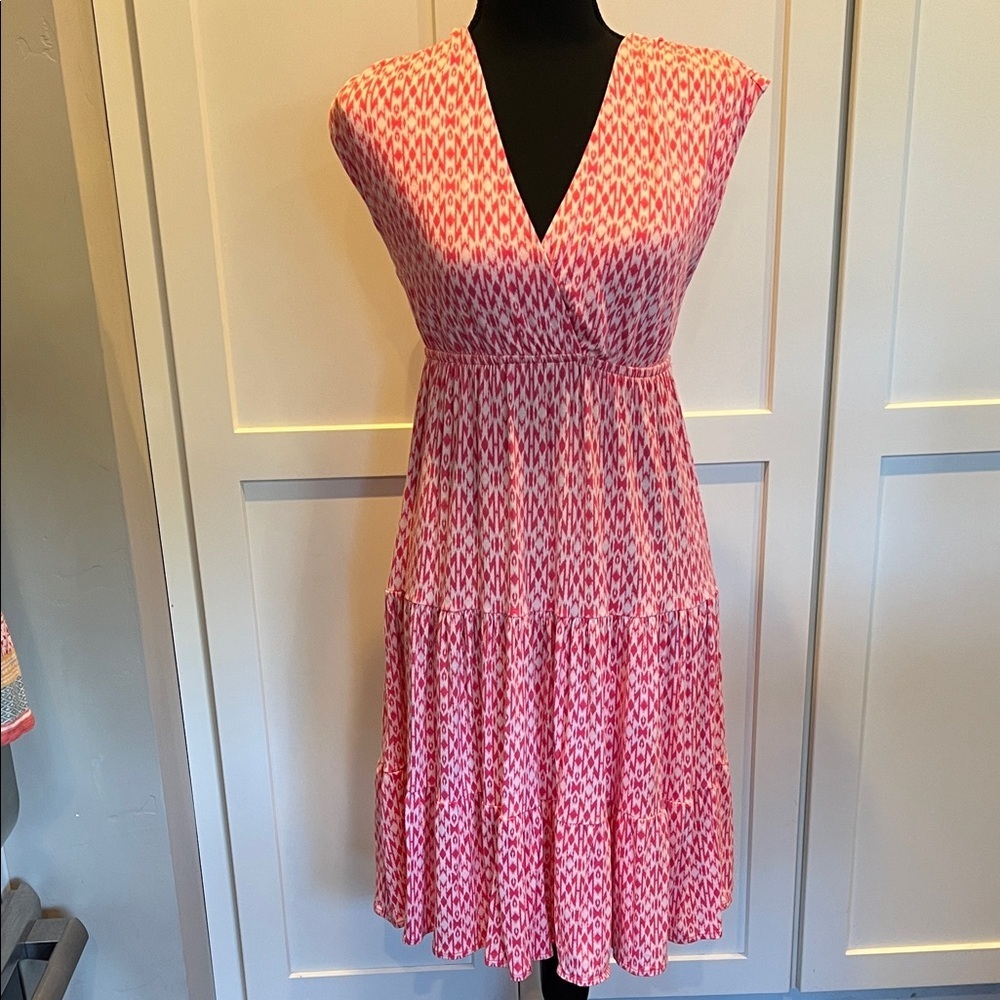New York & Company Pink Midi Dress XS